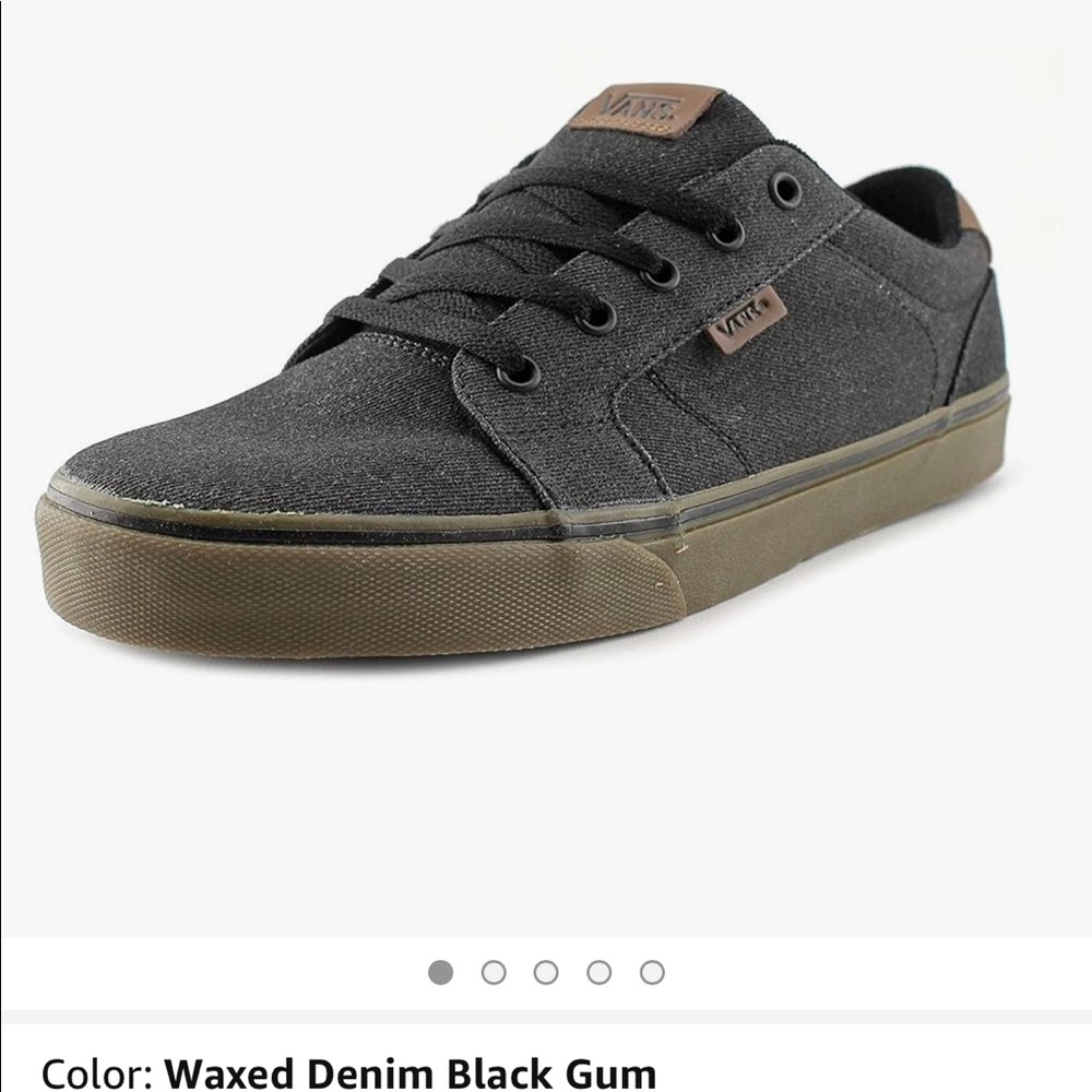 Vans Mens Black Denim Authentic Trainers
